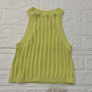 BP Yellow Crochet Tank